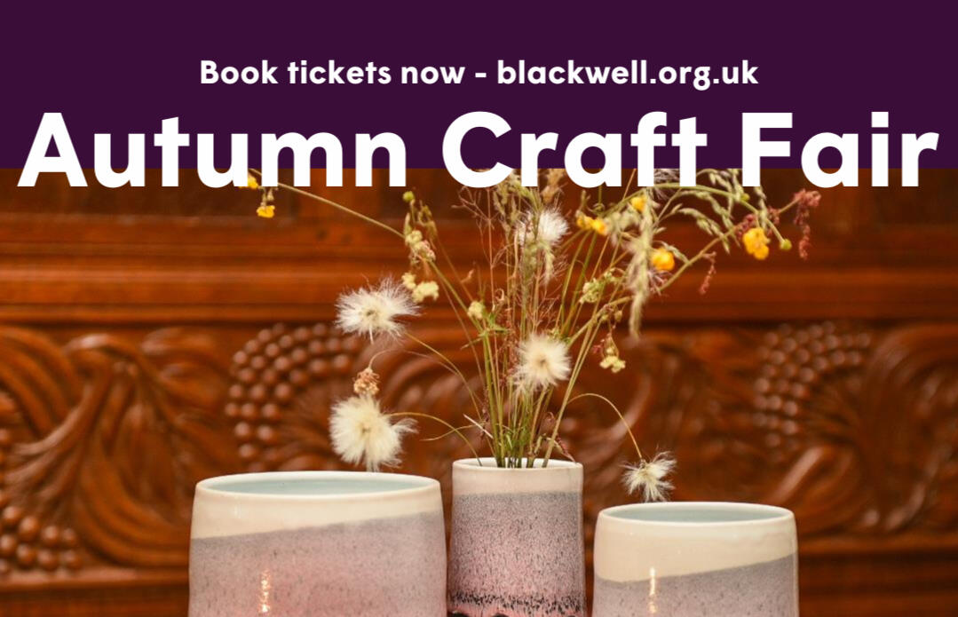 Promotional poster for Blackwell Craft Fair 2024 – handmade textiles and local artists