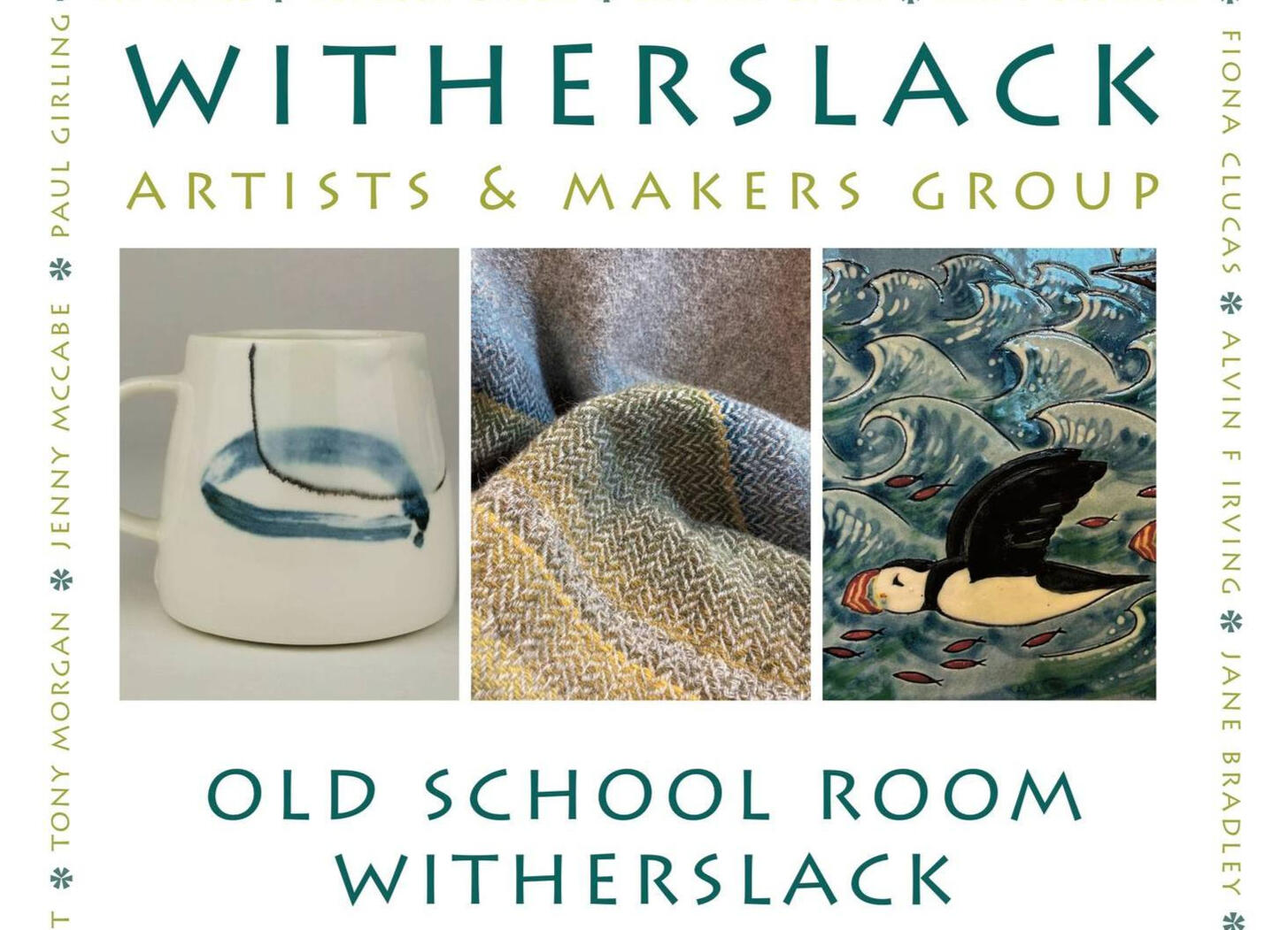 Witherslack Artists and Makers Group event poster featuring local handmade crafts